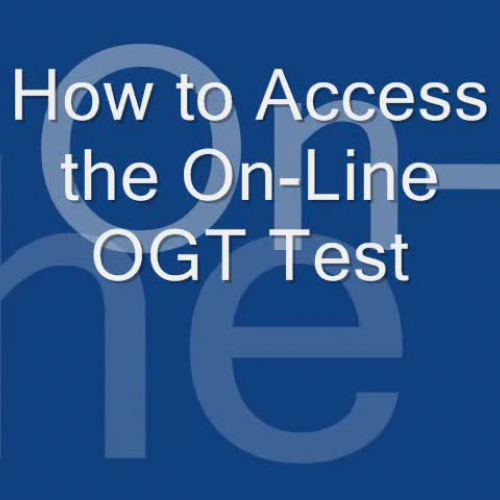 OGT Pretest Walk-Thru