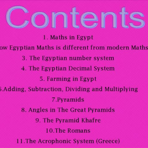 Math in the Ancient World By Chels