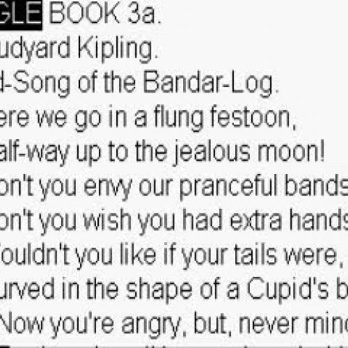 Jungle Book 3a -- Middle School Books -- Site