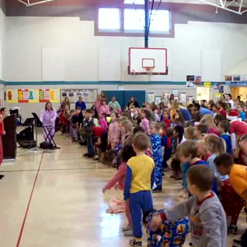 Mathews Elementary Polar Express Day with Mrs