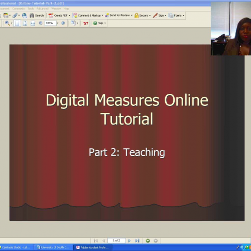 Digital Measures - Part 2 - Teaching