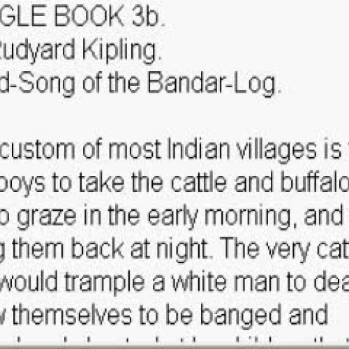 Jungle Book 3b -- Middle School Books -- Site