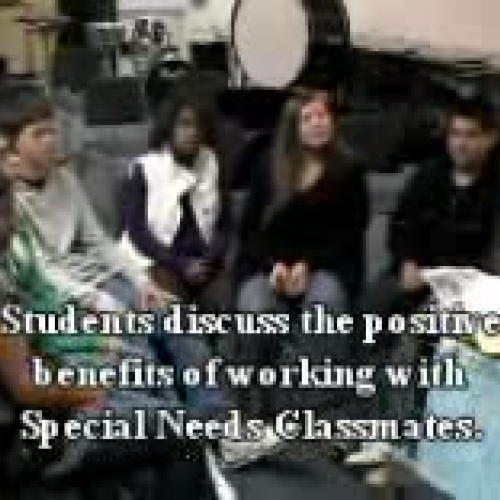 The special needs student in the music classr