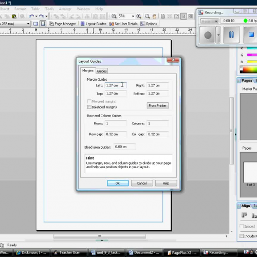 Serif Page Plus - Creating Layout Guides