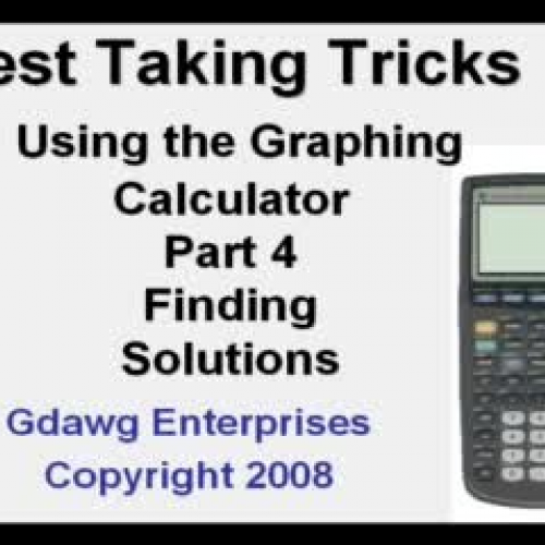 Test Taking Tricks 4 Finding Solutions