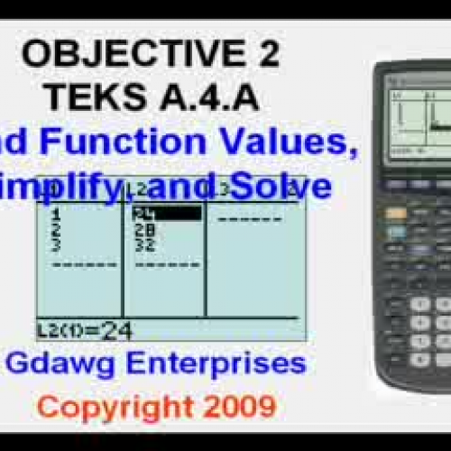 Find Function Values and Solve