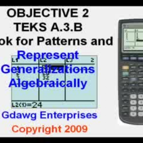 Represent Patterns Algebraically