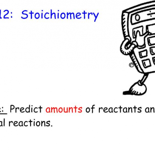 Stoichiometry Part 1