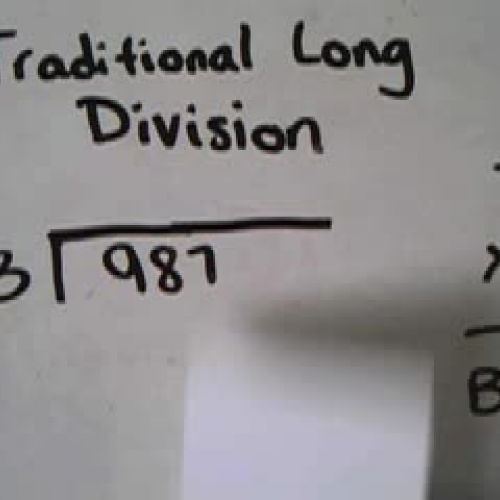 Traditional Long Division