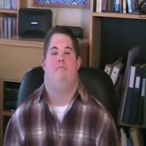 Interview with a young man with down syndrome