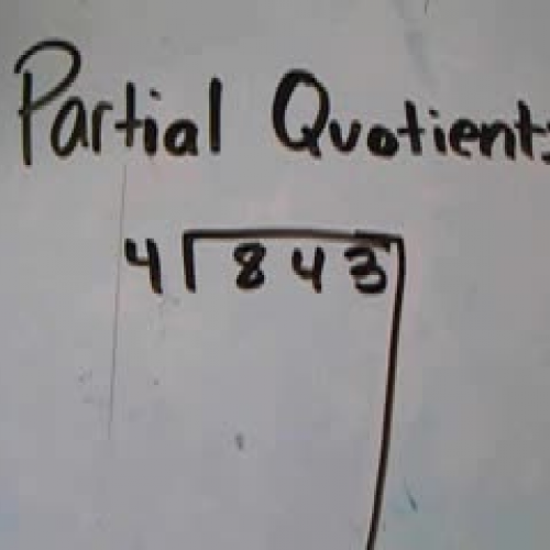 Partial Quotients Division