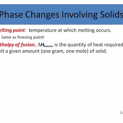 phase changes involving solids 