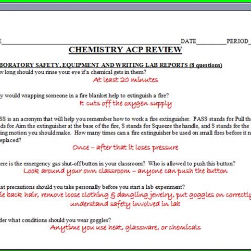 ACP midterm review Part 1  Experiments
