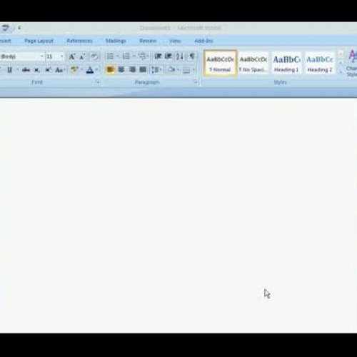 MS Word 2007 Setting tabs
