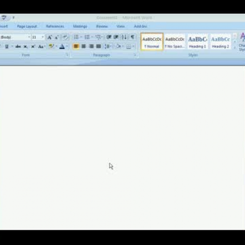 MS Word 2007 lists