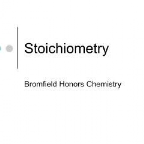 Reaction Stoichiometry