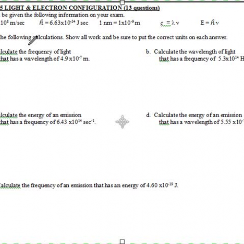 ACP midterm review Part 5 Electron Configurat