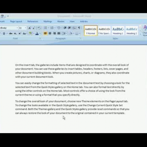 MS Word 2007 Hanging Paragraphs 