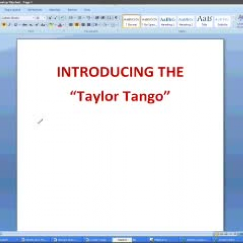 Taylor Tango