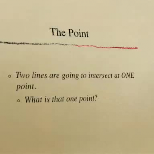 Solving Systems of Linear Equations by Graphi