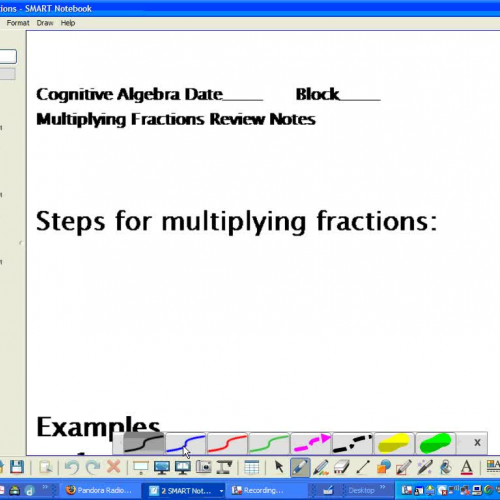 Grip Algebra Review Multiplying Fractions