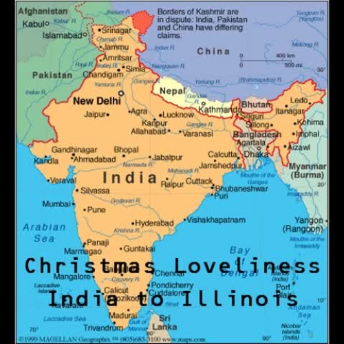Christmas  in Illinois and India