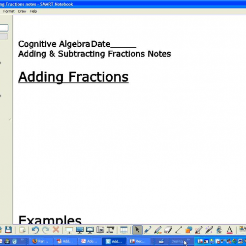 Grip Algebra Adding Subtracting Fractions