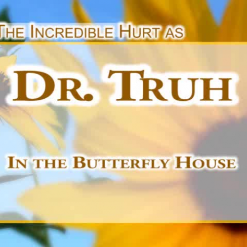 Dr Truh at the Butterfly house