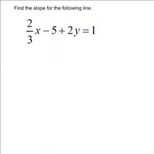 Slope of a line