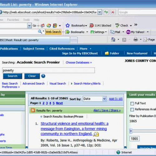 Searching for Sources in Academic Search Prem