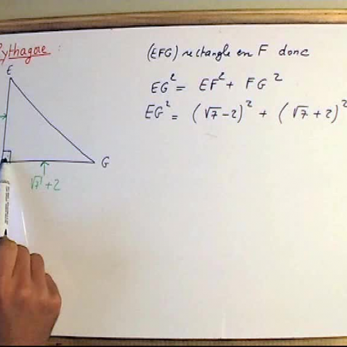  VIDEO : THEOREME OF PYTHAGORE