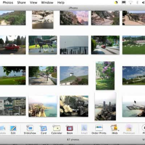Making a photo book with iPhoto