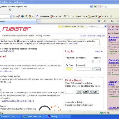 Rubistar: A Free Online Rubric Making Tool