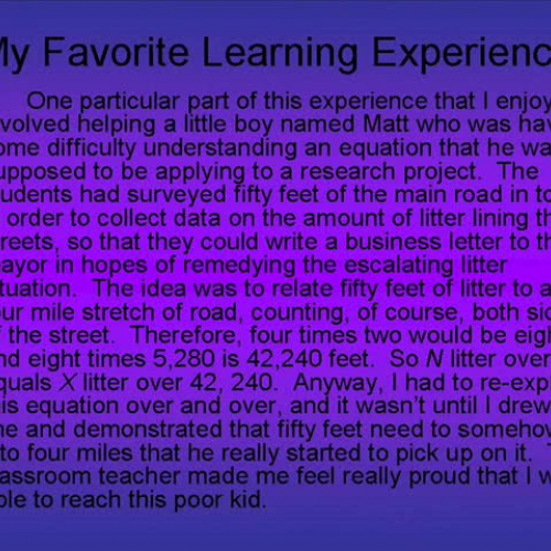 Summer 1 Lesson Plan