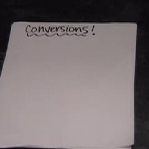 Chapter 3: Conversions