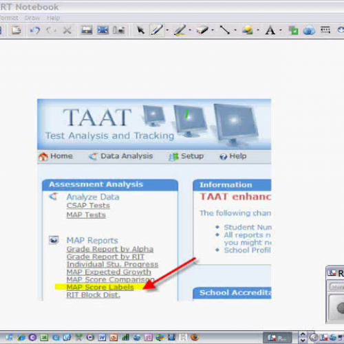 Accessing and Printing MAP Labels