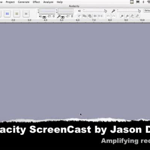 Amplifying with Audacity