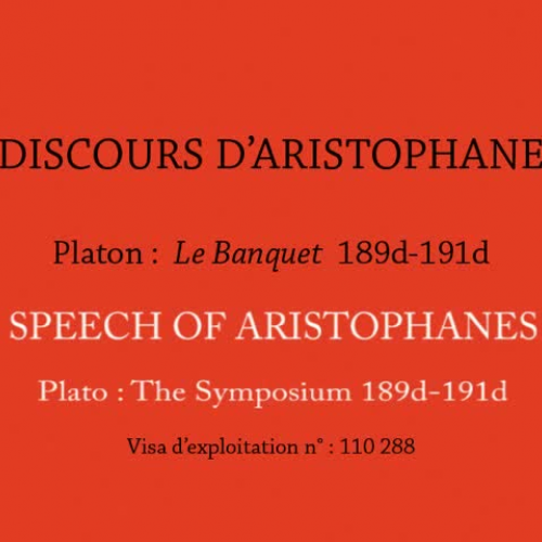 Speech of Aristophanes - Plato The Symposium 