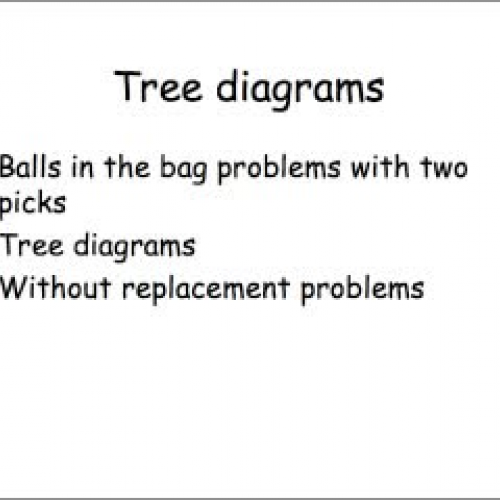 Tree diagrams: probability part 2