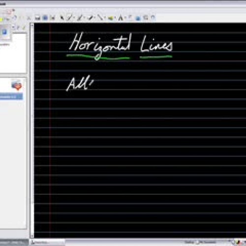 Horizontal & Vertical Lines (lesson 6)