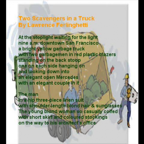 Two scavengers in a truck