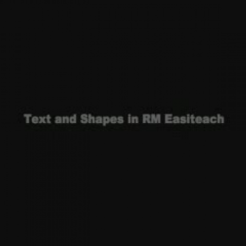 Attaching Text to Shapes in Easiteach