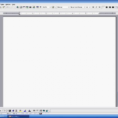 Changing the View in Microsoft Word