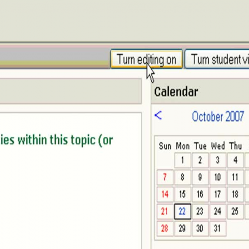 Moodle - Adding Blocks