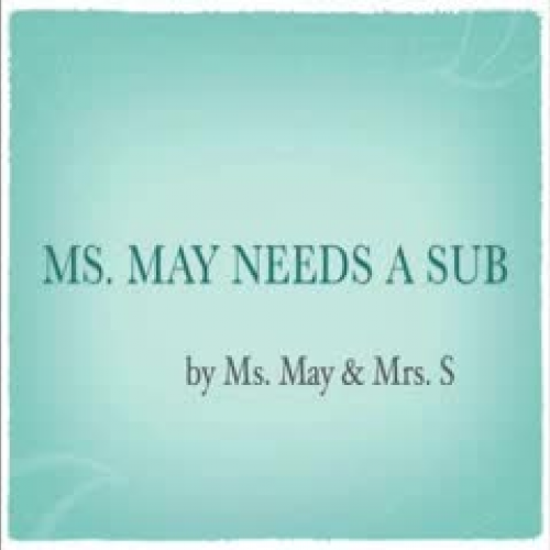 Ms May needs a sub