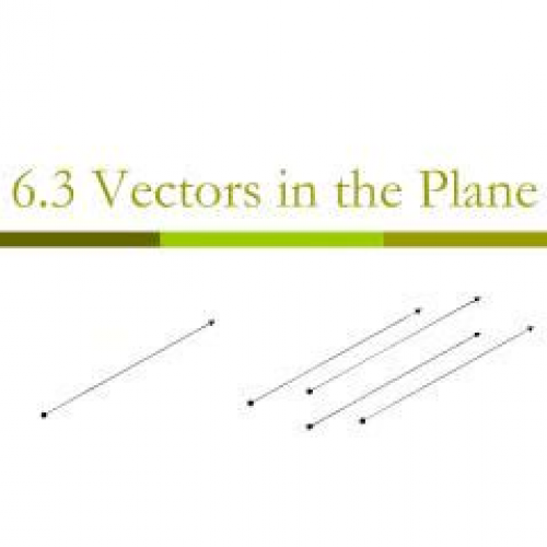 whs trig 6.3 vectors in the plane_Hillman