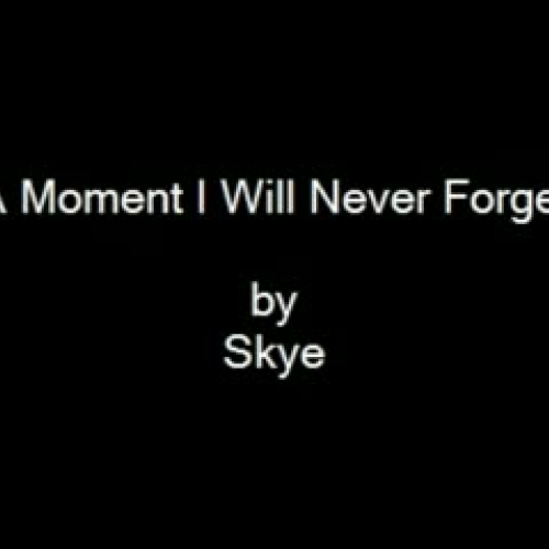 I Will Never Forget