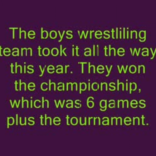 Boys Wrestling