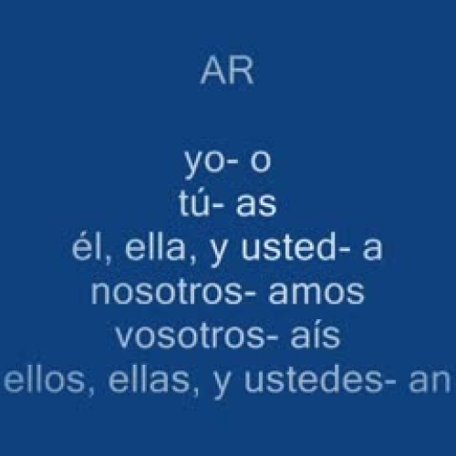 Verb conjugation