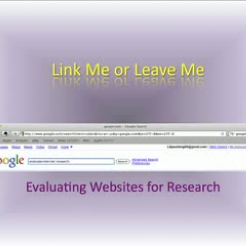 Website Research Evaluation